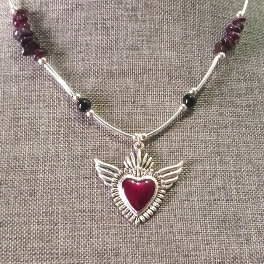 Sacred Heart w/ Wings Gothic or Mexican Style - New Item (17"-20")